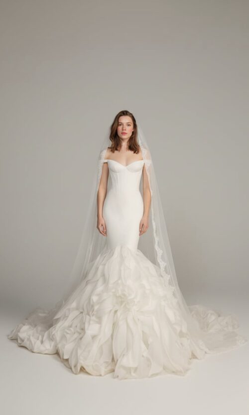 Off Shoulder Mermaid Bridal Gown