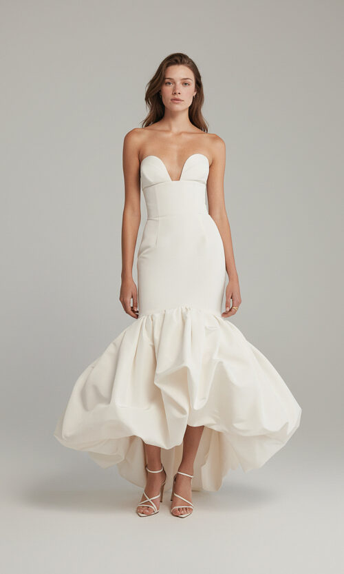 Sculpted Sweetheart Mermaid Mini Ball Gown